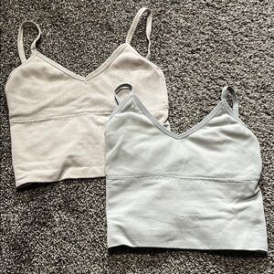 Set of Two Neutral Crop Tops